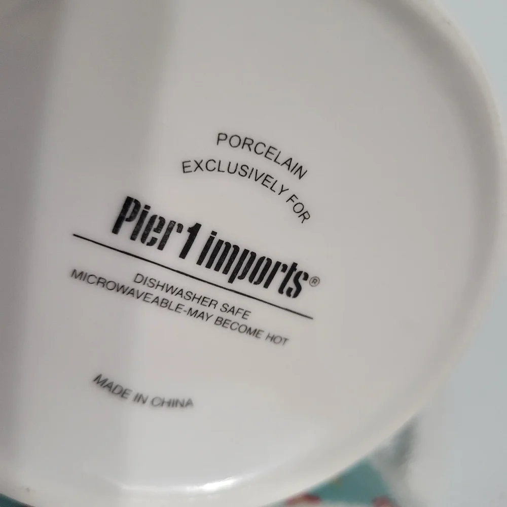 PIER 1 Imports Coffee Mug 16oz I've Got My Sassy Pants On Oversized Cup Floral